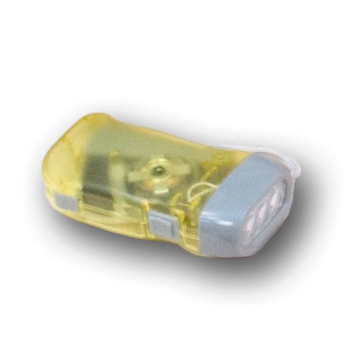 Compact, Emergency Flashlight with Hand Pump