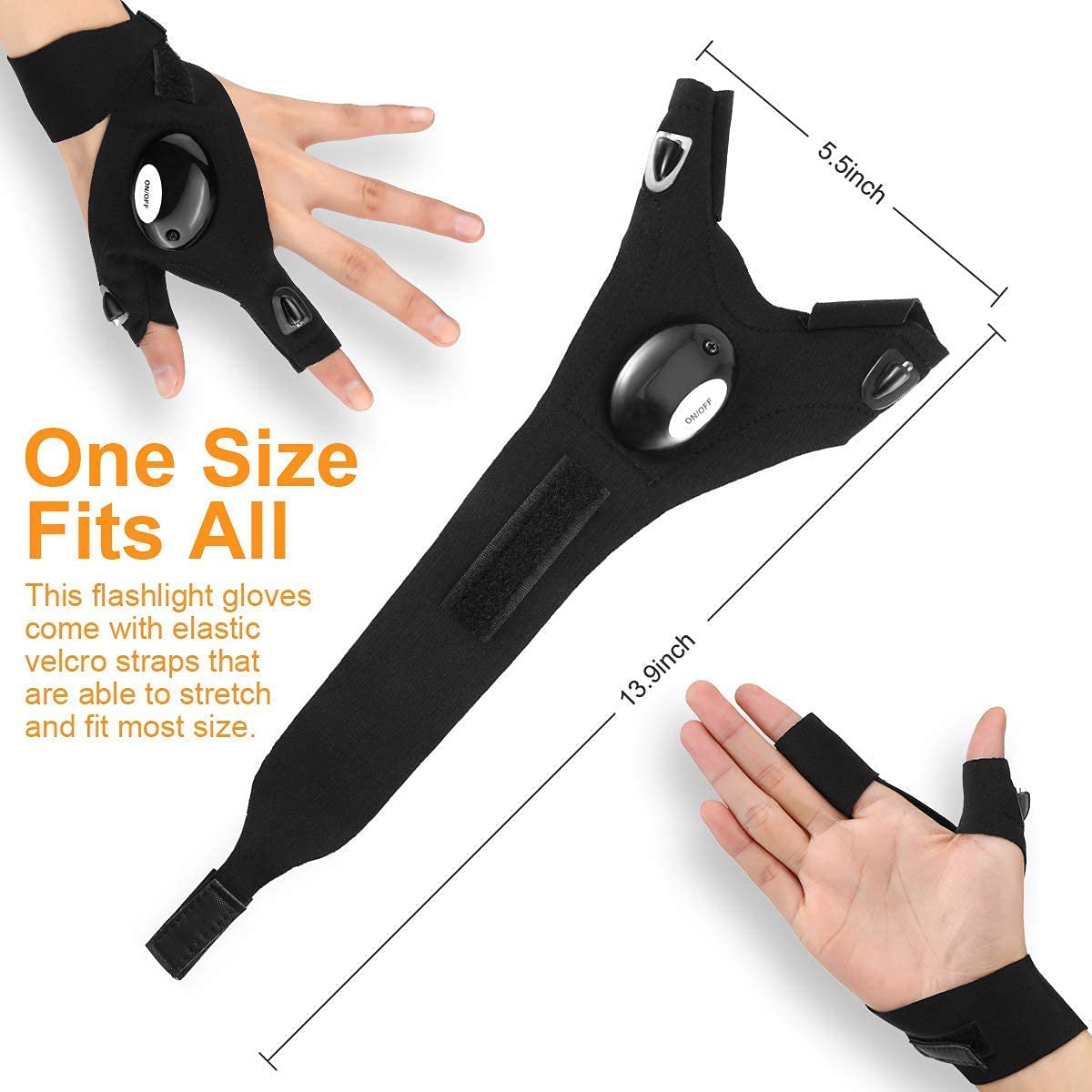 best rechargeable flashlight gloves Flash Light Gloves